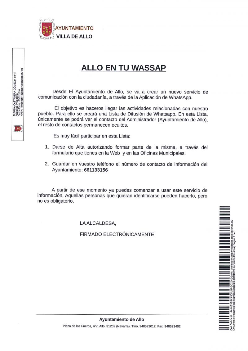 ALLO ENT U WHASAPP