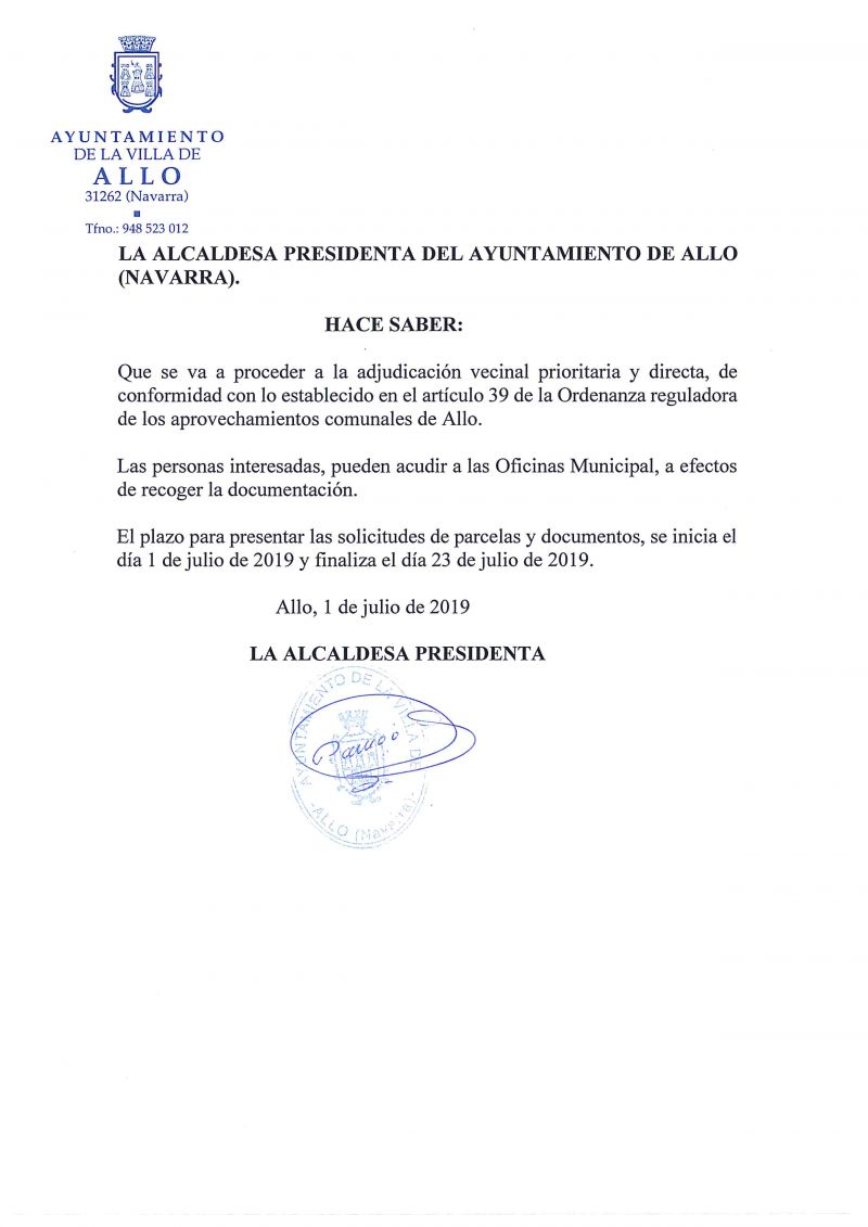 SOLICITUD APROVECHAMIENTOS COMUNALES