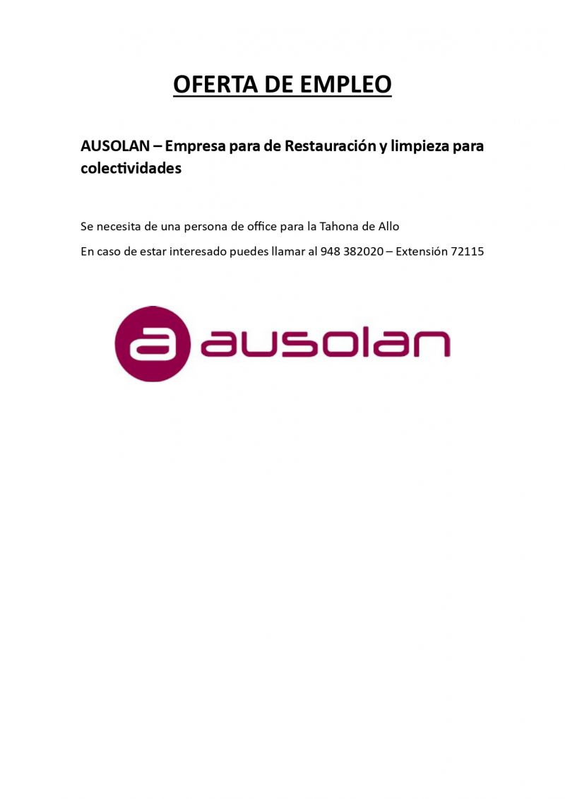 OFERTA DE EMPLEO