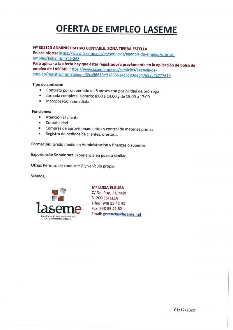 OFERTAS DE EMPLEO