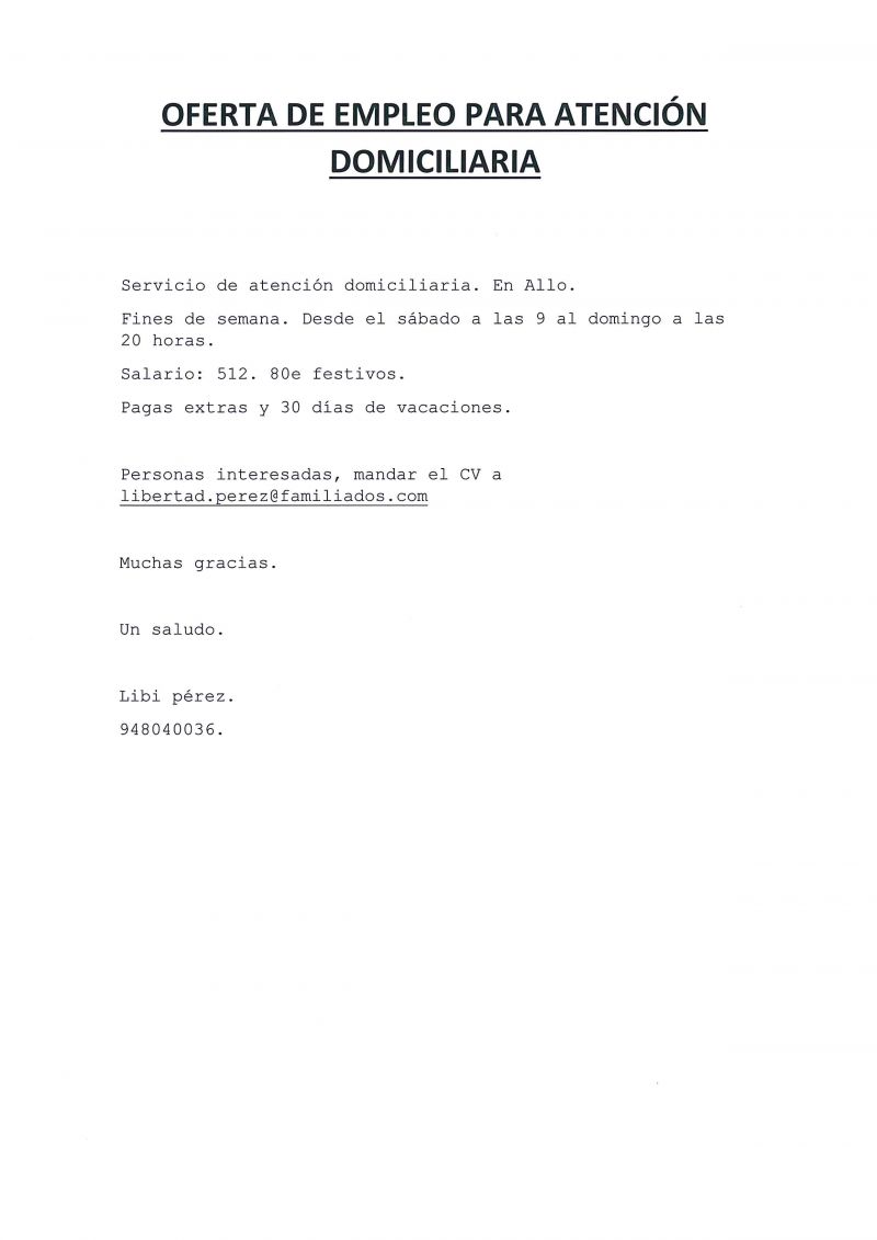 OFERTAS DE EMPLEO