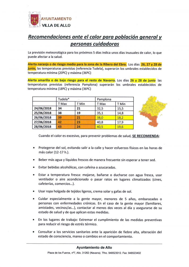 RECOMENDACIONES OLA DE CALOR