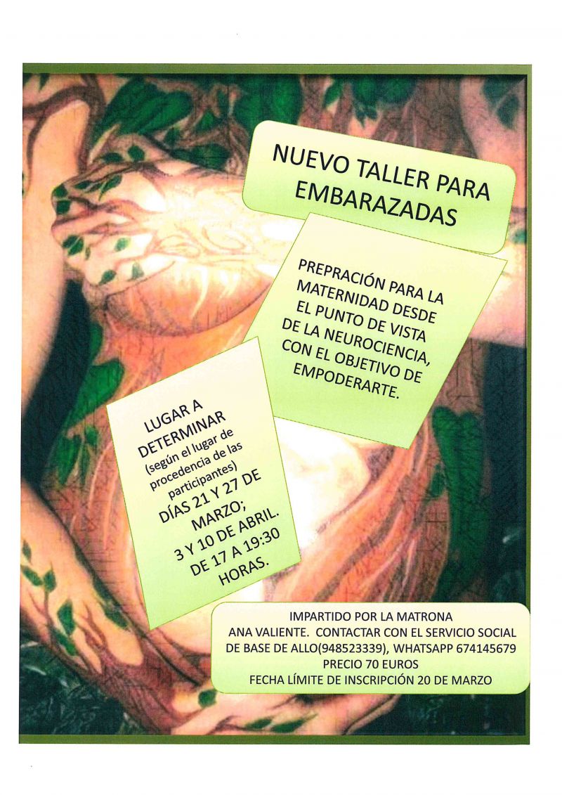TALLER PARA EMBARAZADAS