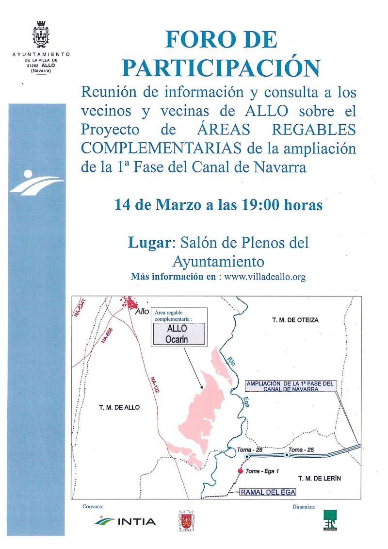 Reunión informativas sobre proyecto áreas regables complementarias