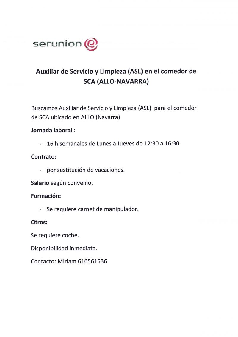 OFERTA DE EMPLEO