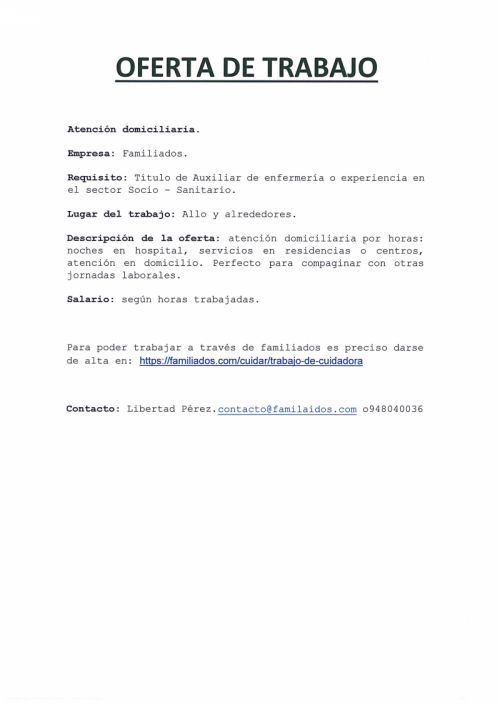OFERTAS DE EMPLEO