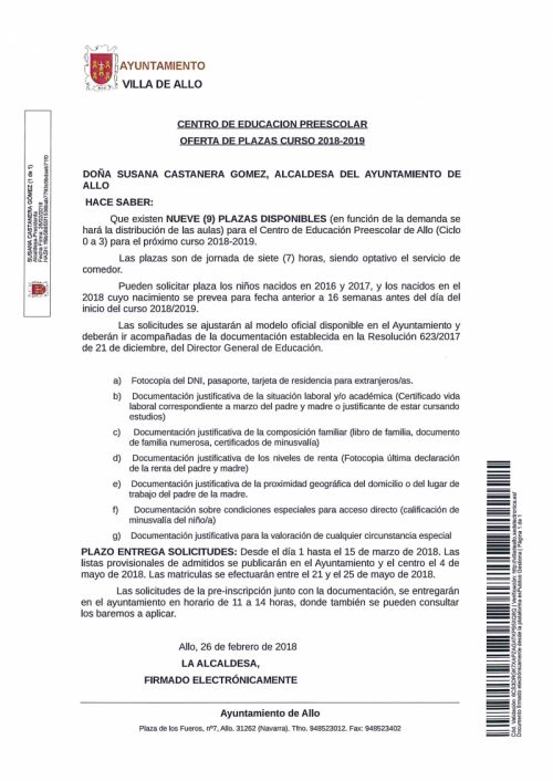Preinscripciones